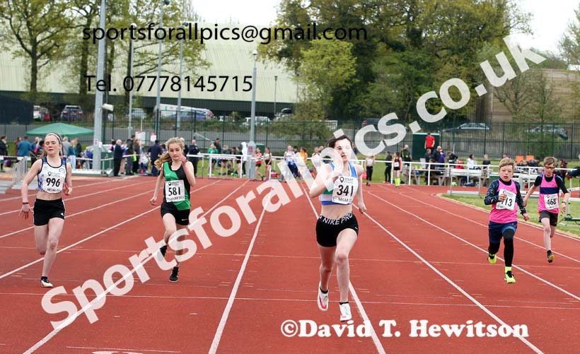 100 metres, 2021 NECAA Middlesbrough Open Meting, Sunday, May 9th. Photo: David T. Hewitson/Sports for All Pics
